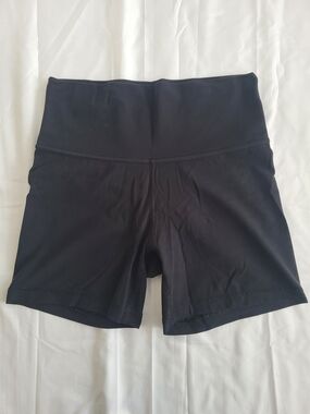 TNA High-Waist Black Women's Active Bike Shorts